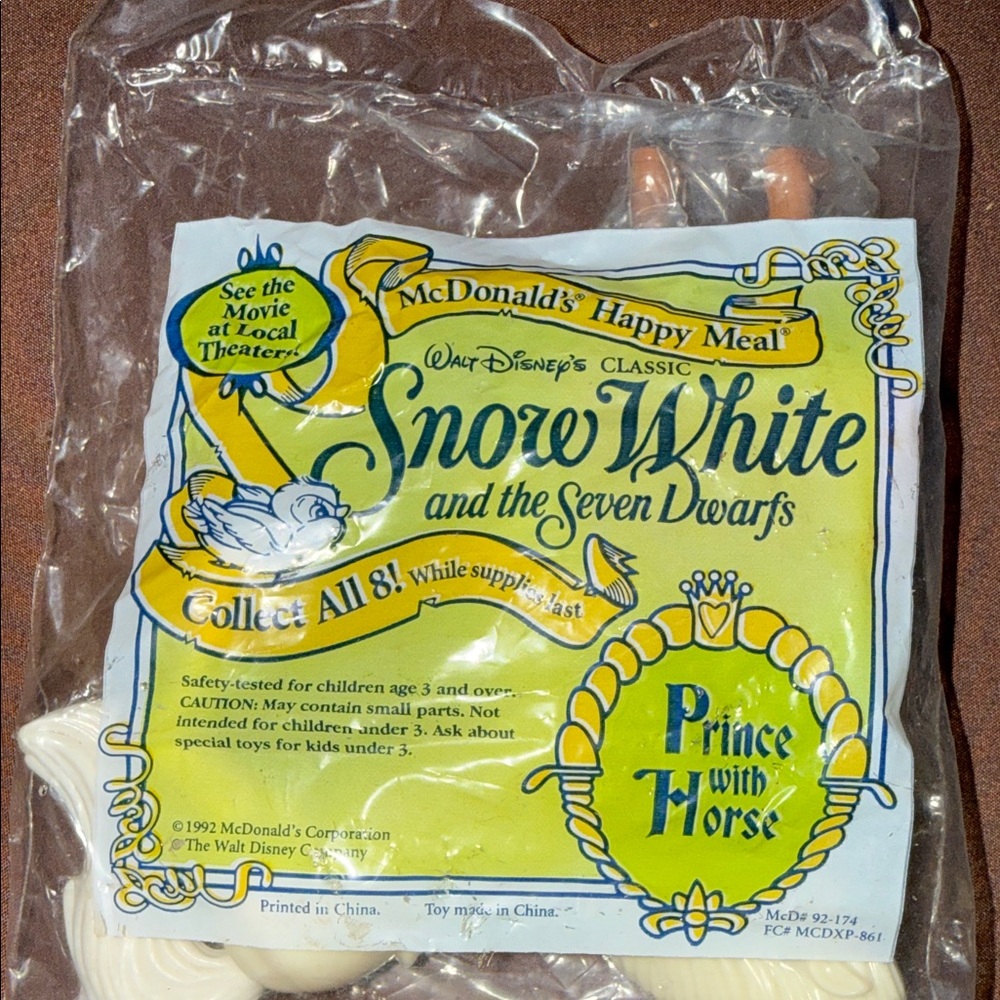 McDonald's Happy Meal Snow White Prince with‎ Horse